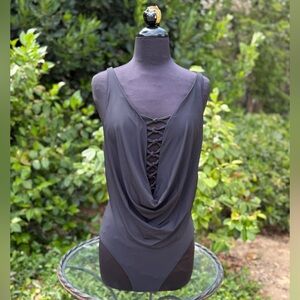 NWT Bleu Rod Beatty "Let's Get Knotty" draped one-piece swimsuit - size 6